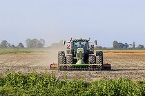 Biosphoto | 2583804 | Travaux agricoles en baie de l'Aiguillon, Charente maritime, France | &copy; Emile Barbelette / Biosphoto