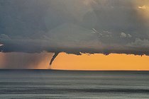 Biosphoto | 2593279 | Tuba or Trombe marine, well-structured tuba just off the coast of Pietracorbara, Cap Corse, Corsica, France | &copy; Hyacinthe Sambroni / Biosphoto