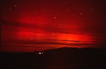 Biosphoto | 1255022 | Ursa Major and red Northern Lights over a dome France | &copy; Laurent Laveder / Biosphoto