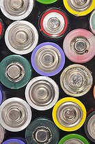 Biosphoto | 1485982 | Used, empty AA and rechargeable batteries | &copy; Ulrich Niehoff / imageBROKER / Biosphoto