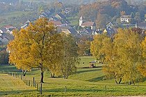 Biosphoto | 1251523 | Vandoncourt village in the Doubs in fall  France | &copy; Dominique Delfino / Biosphoto