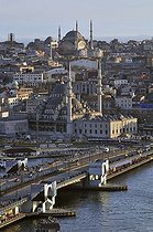 Biosphoto | 1601347 | View of the historic centre of Istanbul from Galata bridge, Istanbul, Turkey | © Florian Kopp / imageBROKER / Biosphoto