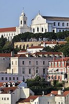Biosphoto | 1600377 | View of the Igreja da Graca Church in the Alfama district, Lisbon, Portugal, Europe | © Florian Kopp / imageBROKER / Biosphoto