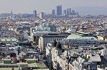 Biosphoto | 1602144 | View towards Kaertner Strasse and high-rise buildings from the steeple of St. Stephen's Cathedral, Vienna, Austria, Europe | © Florian Kopp / imageBROKER / Biosphoto