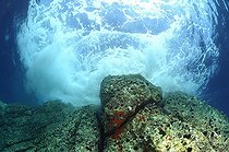 Biosphoto | 747089 | Waves at Rock, Svetac, Vis Island, Mediterranean Sea, Croatia | &copy; Borut Furlan / WaterFrame / Biosphoto