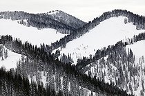 Biosphoto | 2038083 | Winter landscape of Grand Teton NP - Wyoming USA  | &copy; Óscar Díez Martínez / Biosphoto