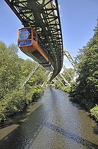 Biosphoto | 1607978 | Wuppertal Floating Tram suspended monorail, Wuppertal, Bergisches Land region, North Rhine-Westphalia, Germany, Europe | © Walter G. Allgoewer / imageBROKER / Biosphoto