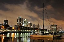 Biosphoto | 1601684 | Yachts at night in the old harbour Puerto Madero, restored for tourists, Buenos Aires, Argentina, South America | © Florian Kopp / imageBROKER / Biosphoto